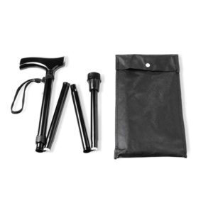 Gehstock zusammenklappbar - schwarz